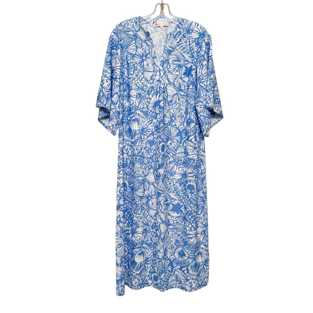 Jude Connally Blue and White Floral Mini Dress